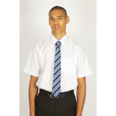  White Short Sleeve Easycare Shirts 2pk  (14.5-17.5)   £16.99-£19.99